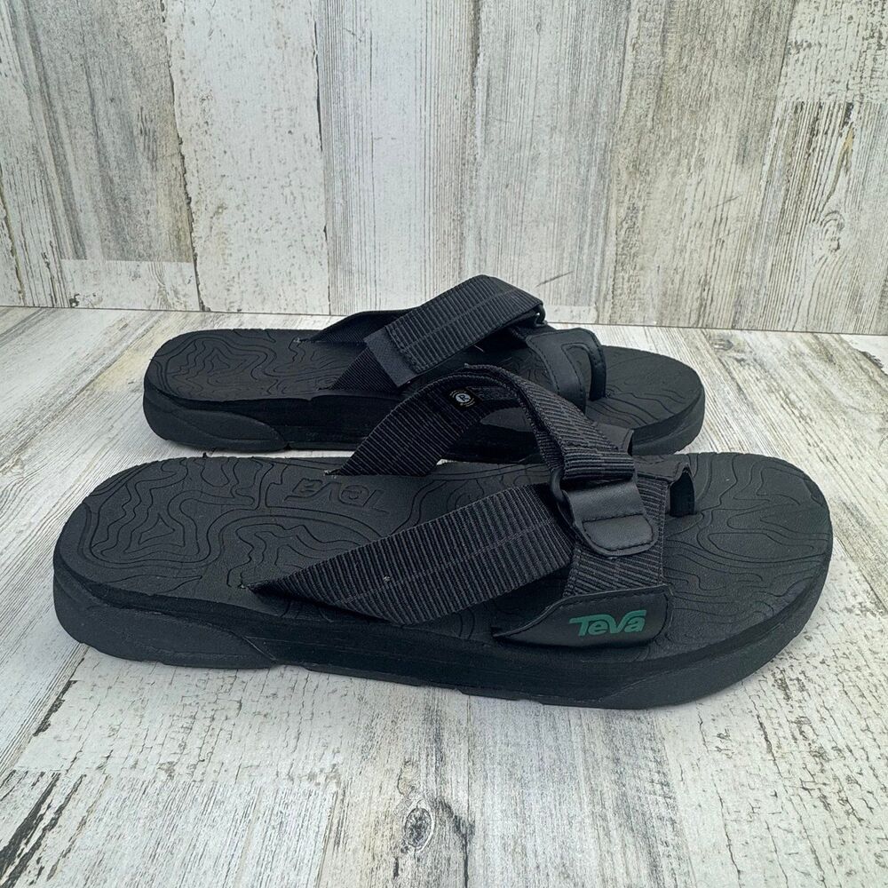 Teva Revive 95 Men's Black Sandals Slides Flip Flops 1124052 US 12M / UK 11 /EU - Picture 4 of 9